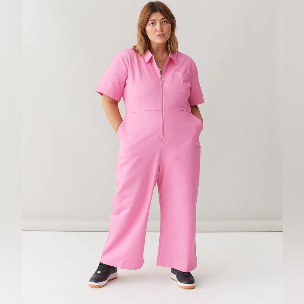 NWT Lazy Oaf Pink Jumpsuit